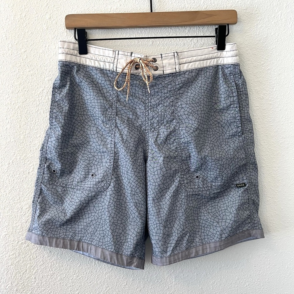 Howler Brothers Shorts Mens 30 Sayulita Board Shorts Unlined Gray Swim Beach